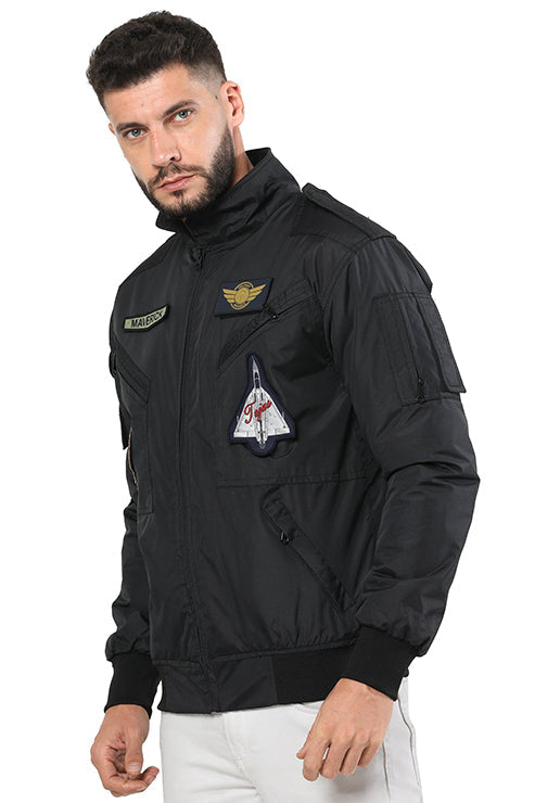 Black Indian Air Force Military Jacket