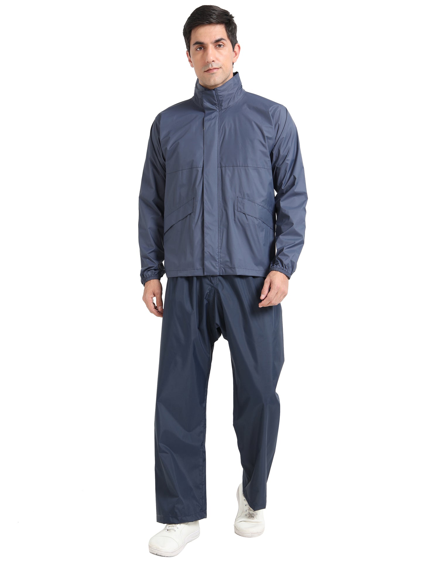 Navy raincoat for men