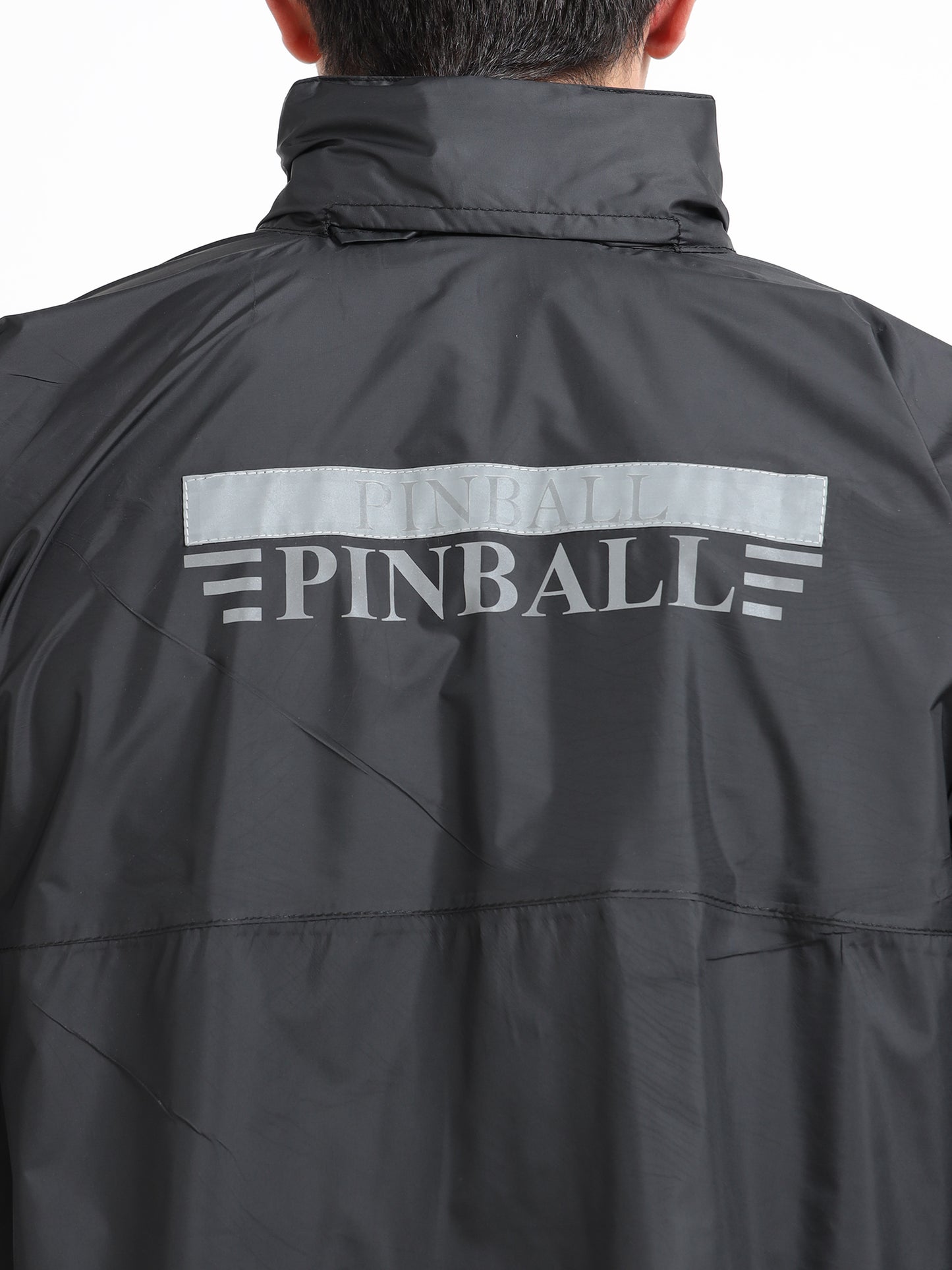 Black raincoat for men