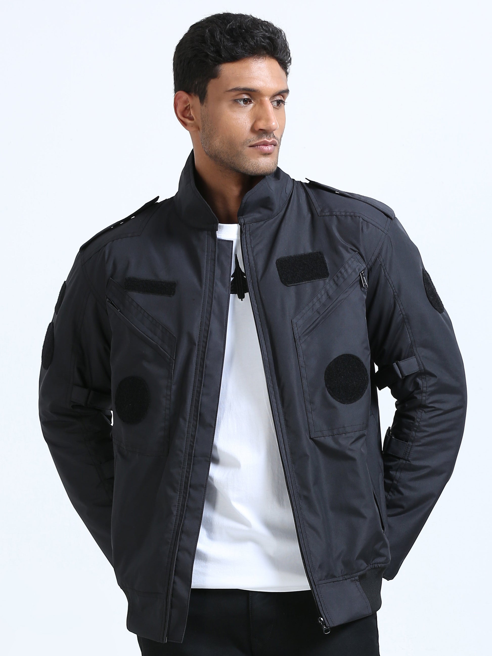 padded bike rider jacket