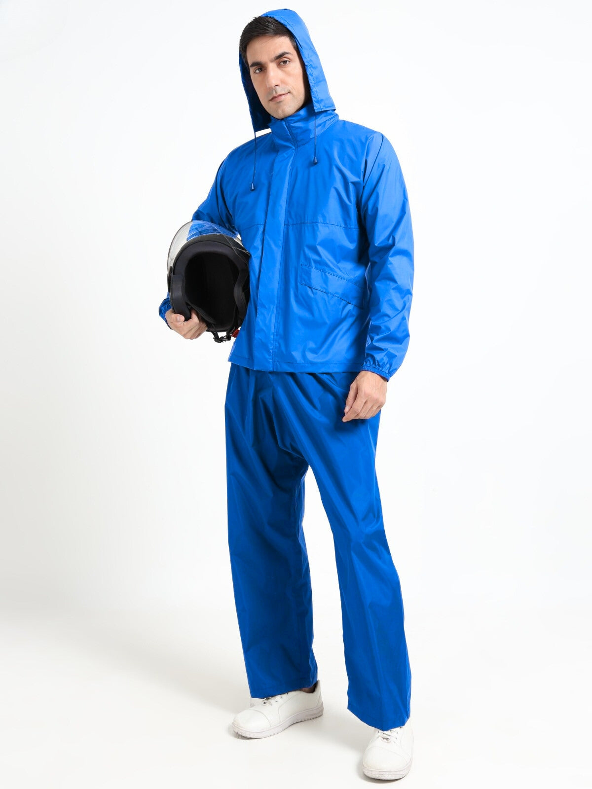 Premium Military Grade Raincoat - Royal Blue