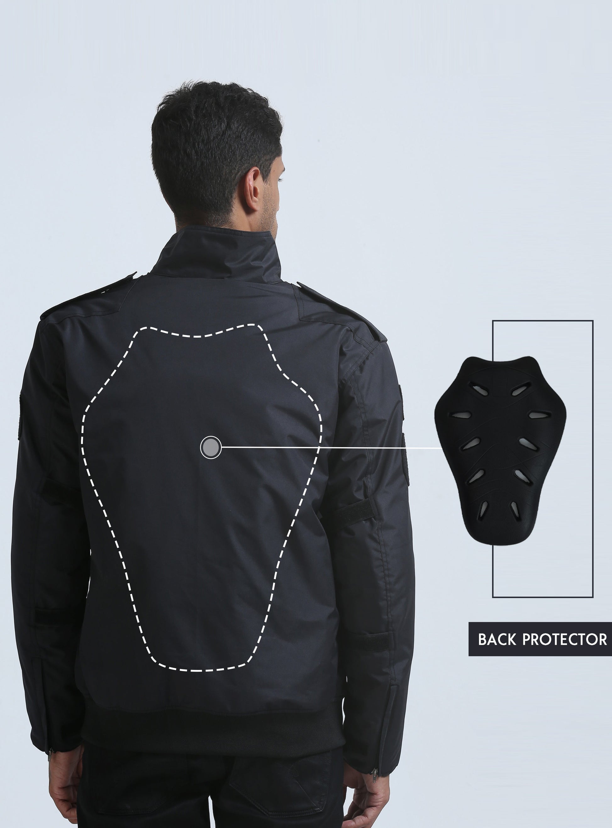 padded bike rider jacket