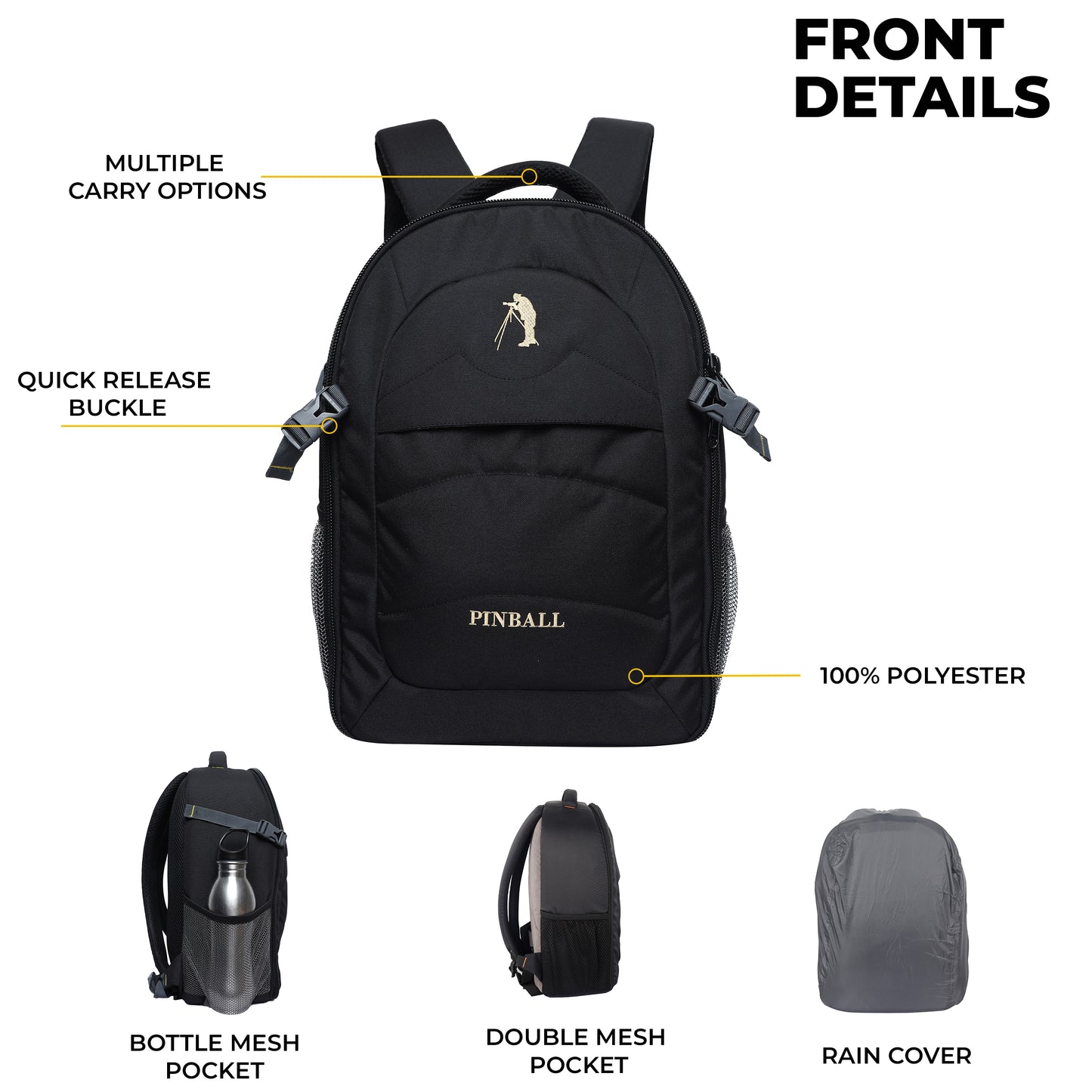 G2 GAME CHANGER | PINBALL | DSLR CAMERA BAG | WATERPROOF WITH RAINCOVER