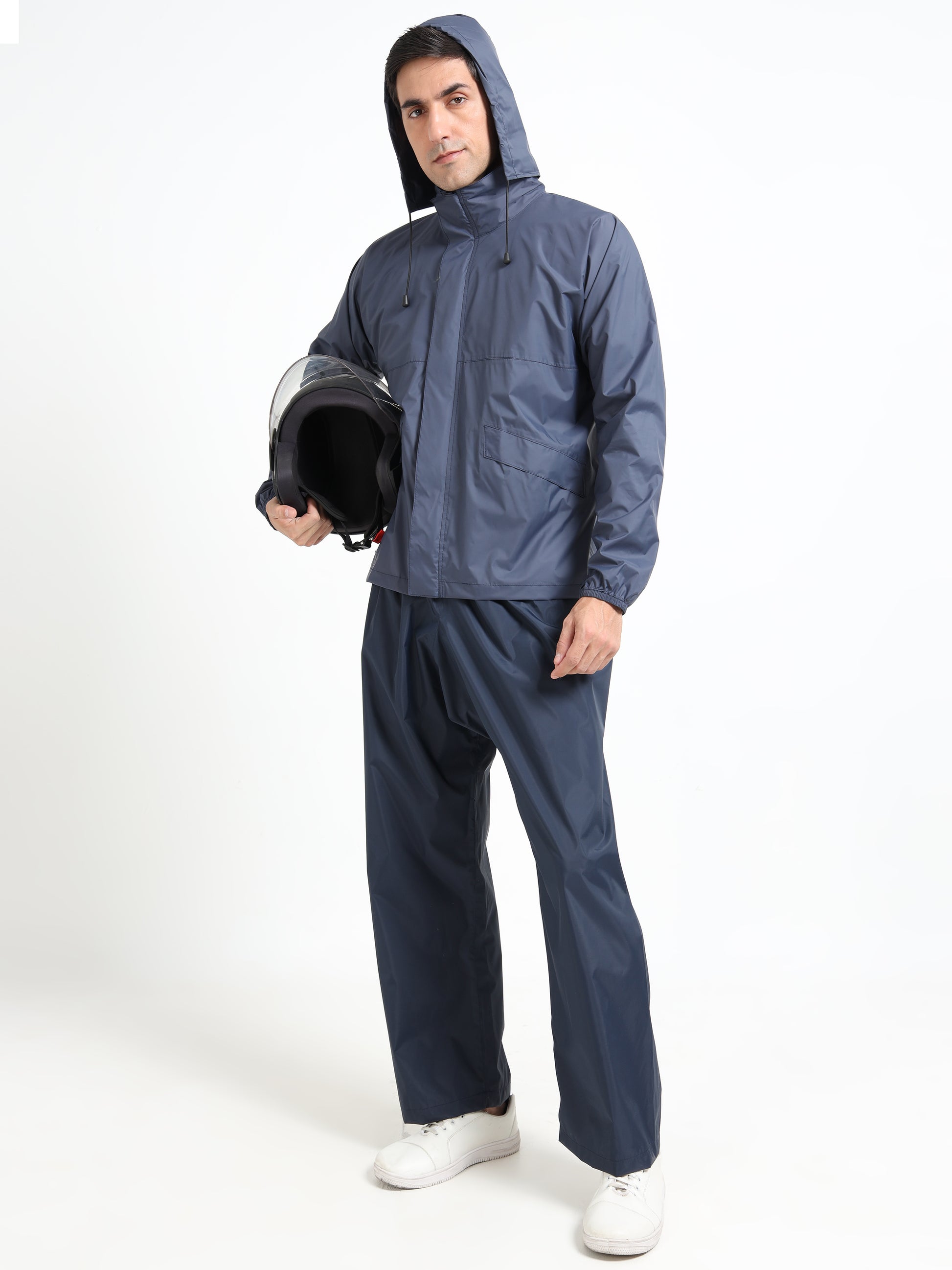 Buy Navy raincoat for men online at great price