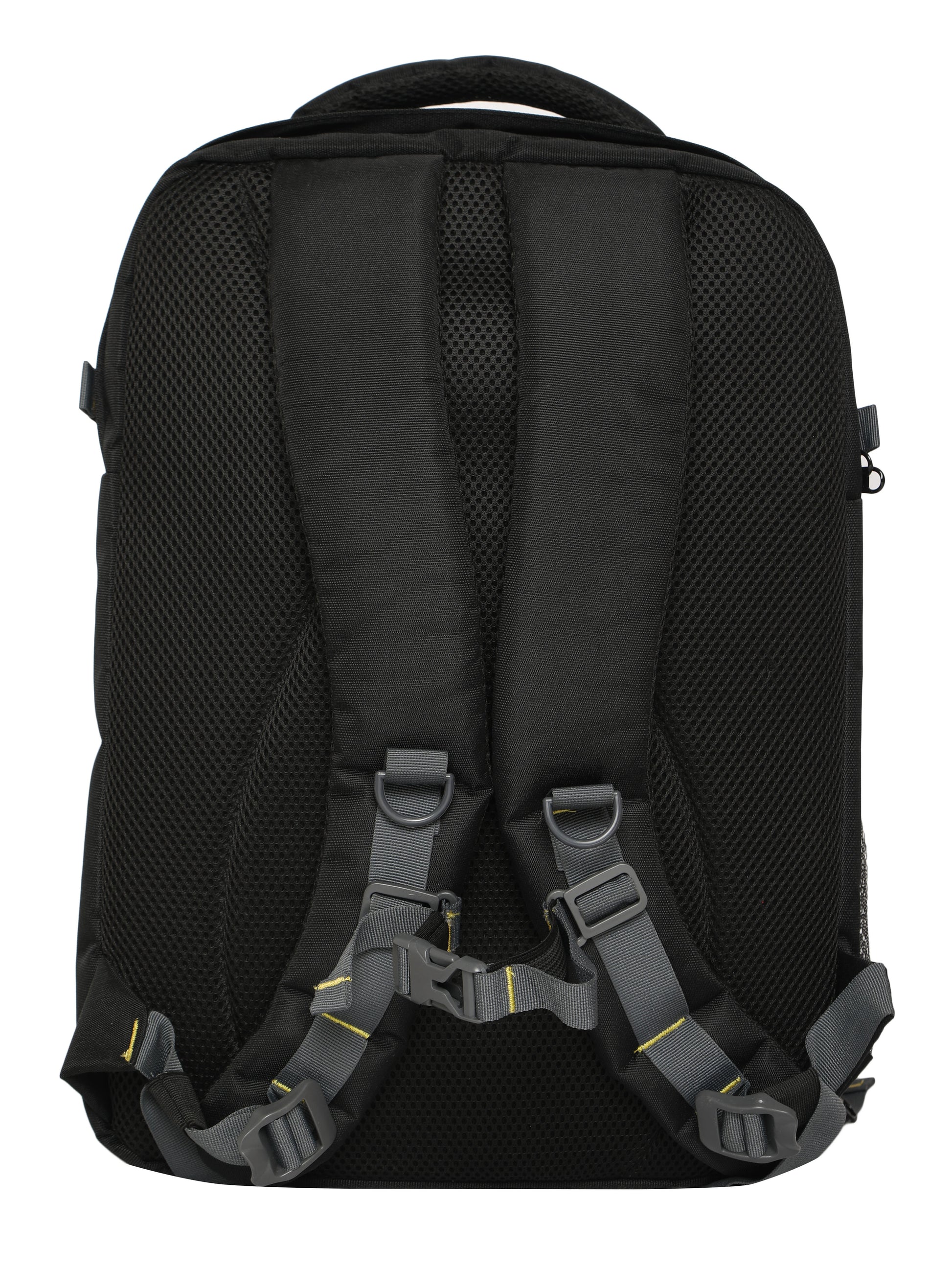 Back view of the G11 Victory DSLR camera bag, showcasing its ergonomic design with padded shoulder straps and a breathable mesh panel. The bag's thoughtful back padding and adjustable chest strap ensure comfort and support during long photography sessions. Durable construction and a waterproof exterior provide reliable protection for valuable camera gear.