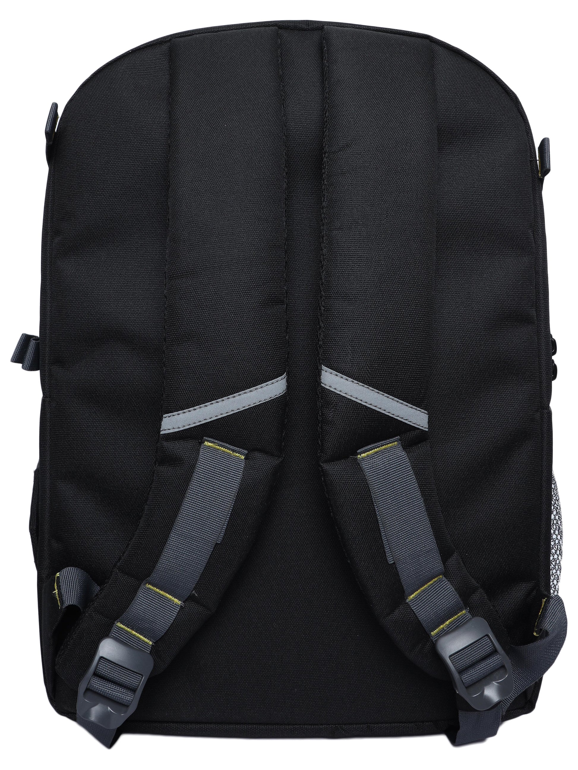 Image: Back view of the G14 Screenshot DSLR camera bag, featuring padded shoulder straps and a breathable mesh back panel for enhanced comfort during long photography sessions. The ergonomic design and adjustable features provide a personalized fit, reducing fatigue and ensuring a pleasant carrying experience. The bag's durable construction and waterproof design offer reliable protection for your valuable camera equipment.