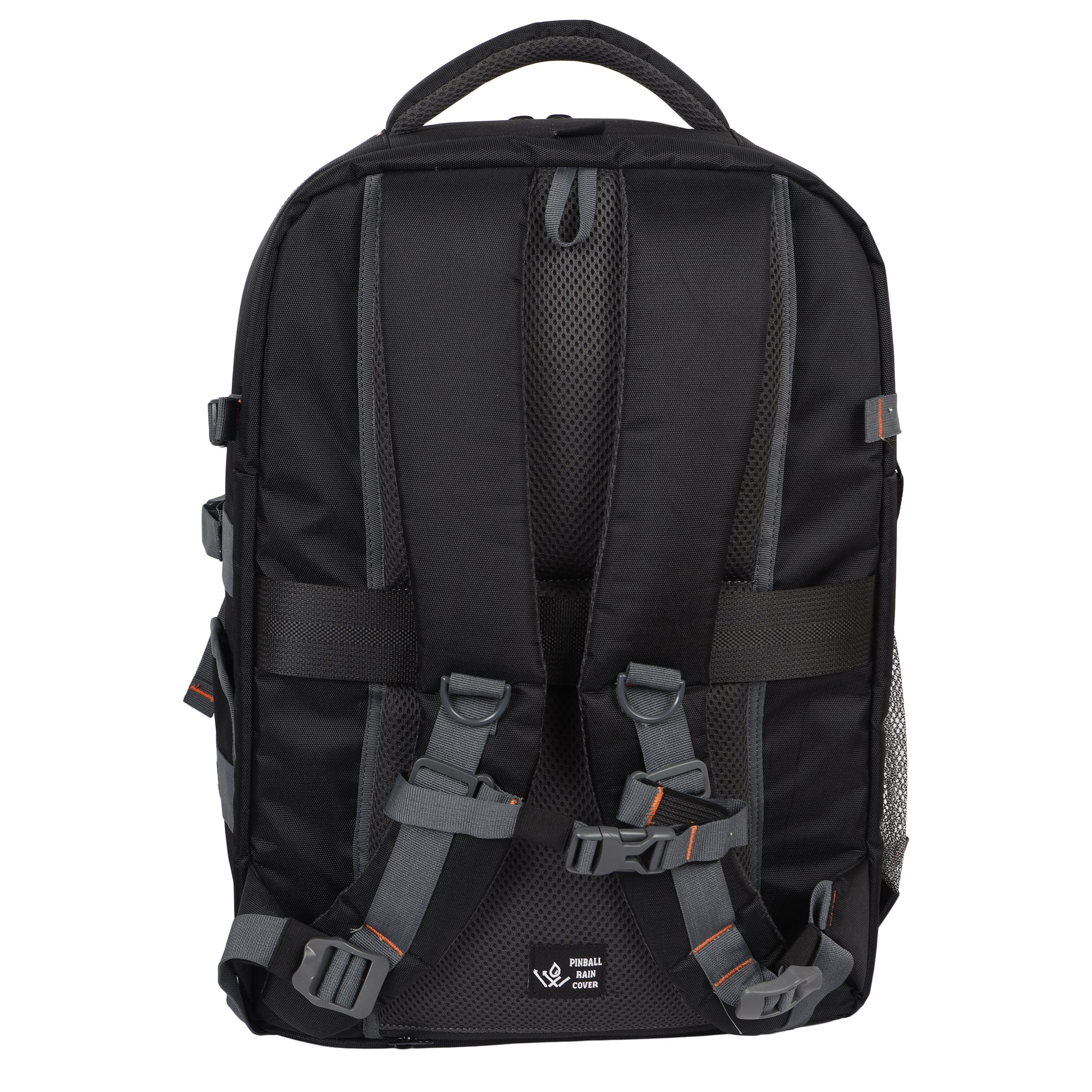Image: Back view of the G15 Victory Pro DSLR camera bag, featuring padded shoulder straps and a breathable mesh back panel for exceptional comfort during long photography sessions. The ergonomic design and adjustable features ensure a customized fit, reducing strain and fatigue. The bag's sturdy construction and waterproof design offer reliable protection for your valuable camera equipment.