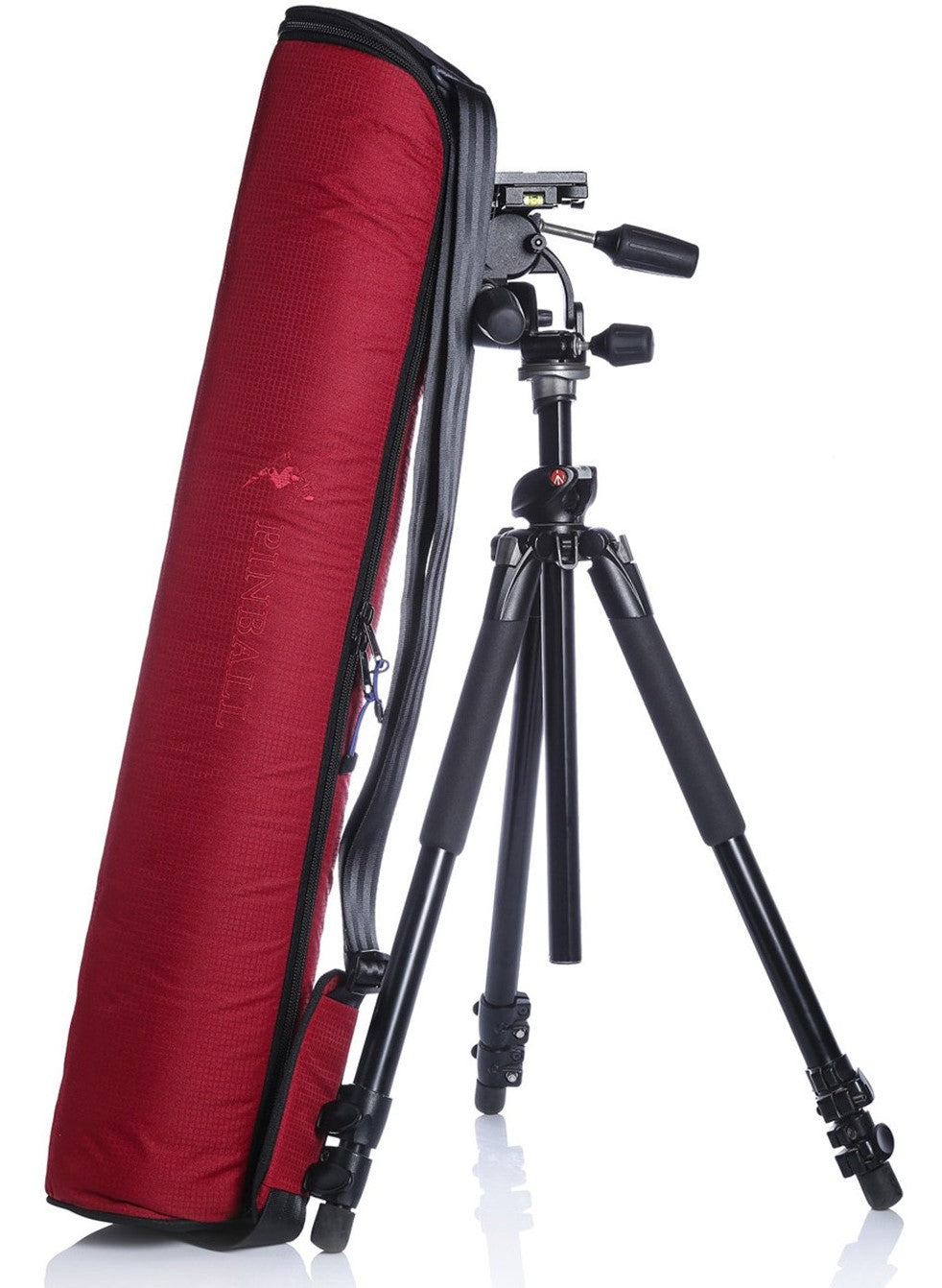 The Mario-2 sling bag from the game series, featuring a stylish design, rests gracefully on a tripod, symbolizing its purpose as a specialized trip bag. The bag's functionality and ergonomics make it the perfect companion for photographers and videographers who value convenience and protection for their tripod stands.