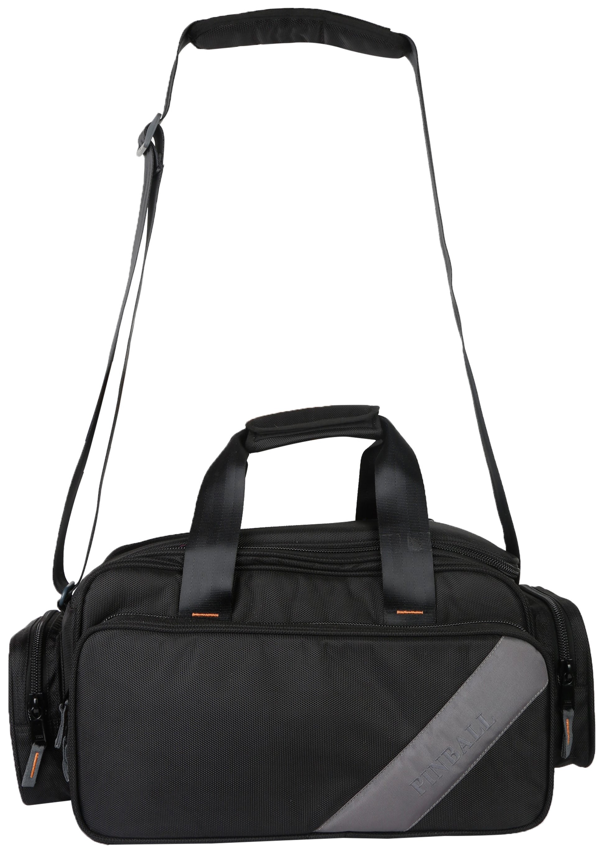 Image: Front view of the P45 Videographer 16 video camera bag, showcasing its rugged and spacious design. The bag's multiple compartments and customizable dividers provide secure storage for video cameras and accessories. Stay organized and ready for professional video shoots with the P45 Videographer 16.